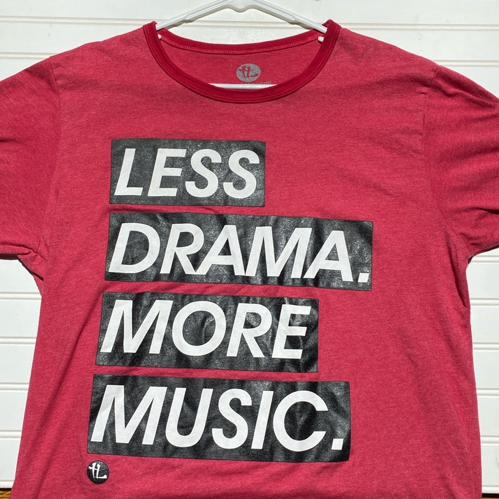Rare! Less drama, more music tee